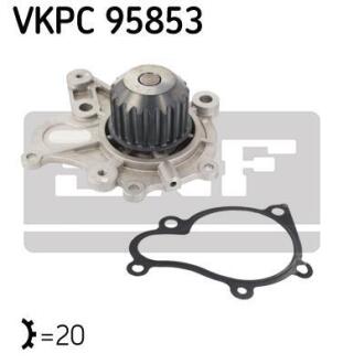 HYUNDAI помпа води Accent, Elantra, SantaFe, KIA Cerato SKF VKPC 95853 (фото 1)