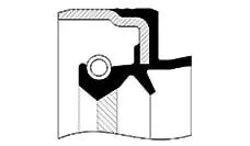 Сальник хвостовика КПП FORD TRANSIT 2000- (MT82 6-СТУП) SKT 046214-P