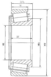 A_Підшипник 60X110X22 "NTN SNR 30212A