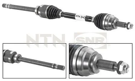 NTN- - Напіввісь SNR DK55.024