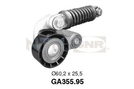 Натяжной ролик, поликлиновой ремень RENAULT (NTN-) SNR GA355.95