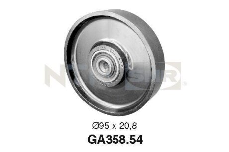 Паразитный / ведущий ролик, Поліклинового ремінь CITROEN (Ви-во NTN-) SNR GA358.54