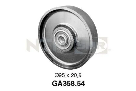 Паразитный / ведущий ролик, Поліклинового ремінь CITROEN (Ви-во NTN-) SNR GA358.54