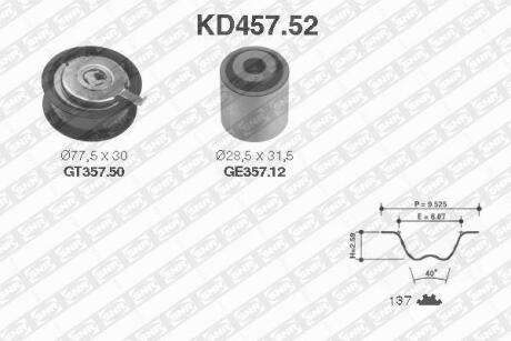 Роликовий модуль натягувача ременя (ролик, ремінь) SNR KD457.52