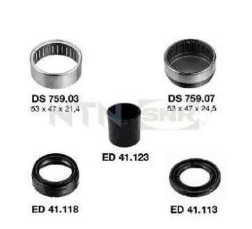 Р-кт задньої балки (без стаб.) (2 сальника, підшипник, кришка, втулка) PSA 106 98- SNR KS 559-06