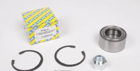 Подшипник ступицы передней DAEWOO/CHEVROLET LANOS/LACETTI/NEXIA 1.6 14" DOHC кор. уп. SNR R190.01