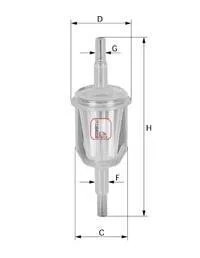 S 1027 B Фільтр палива SOFIMA S1027B