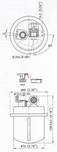 Фiльтр паливний Acura Legend / Honda Legend / Rover 800 (СПЕЦВИКУП) SOFIMA S 1617 B