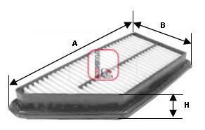 S 3237 A Фільтр повітря SOFIMA S3237A