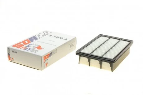 Фильтр воздушный Hyundai Santa Fe 2.2CRDi/2.7V6 06-12 SOFIMA S 3403 A