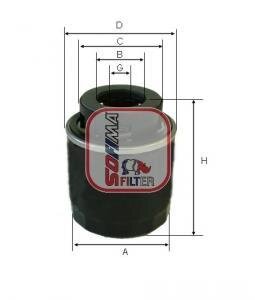 S 3573 R Фільтр оливи SOFIMA S3573R