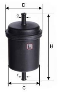Фiльтр паливний citroen zx / bx / xantia 1.4,1.6,1.8,2.0 89-96р. (СПЕЦВИКУП) SOFIMA S3900B