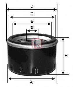 Фільтр масляний ALFA/FIAT/LANCIA "1,0-2,5 "85-94 SOFIMA S 4210 R