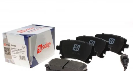 Колодки тормозные (задние) VW T5 03- (Lucas) (с датчиками), 181674204, 0252332617/W, 2332602, 2205540, AST326, 3698017 Solgy 209005