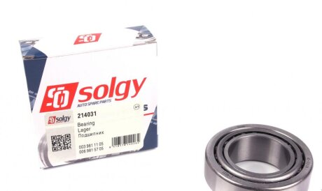 Подшипник передней ступицы внутренний Mercedes 508D-814D Solgy 214031