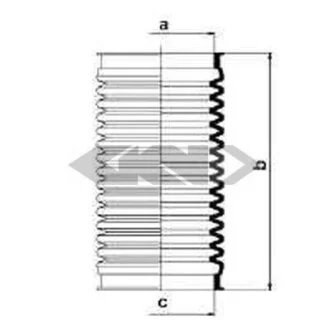 Пильовик рульового механізма SPIDAN 83505