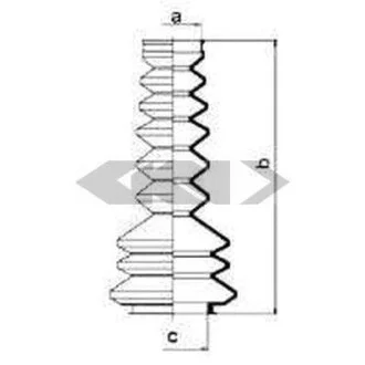 Пильовик рульового механізма SPIDAN 83516