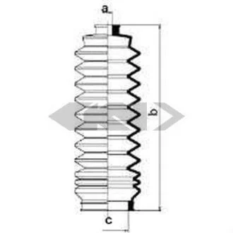 Пильовик рульового механізма SPIDAN 83594