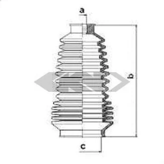 Комплект пылника, рулевое управление SPIDAN 83597