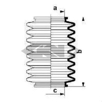 Пильовик рульового механізма SPIDAN 83660