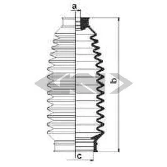 Комплект пылника, рулевое управление SPIDAN 83678