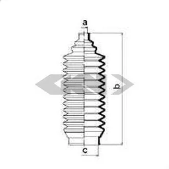 Пильник кермової рейки SPIDAN 83692