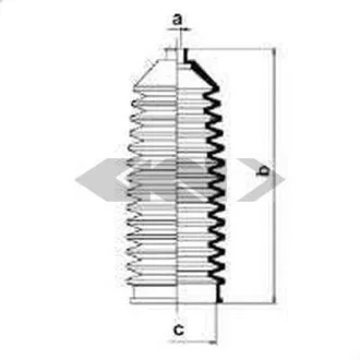 Пильовик рульового механізма SPIDAN 83721