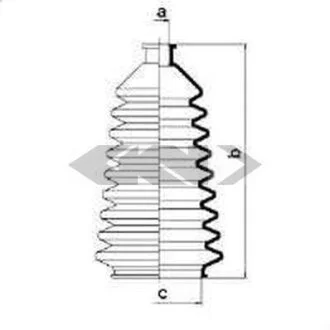 Пильовик рульового механізма SPIDAN 83800
