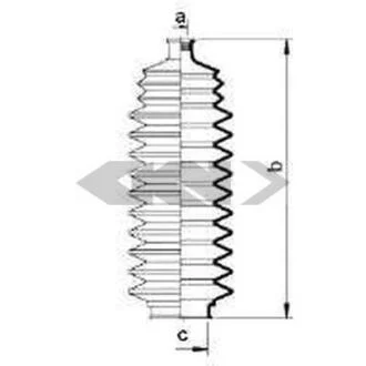 Ремонтний комплект пильника кермової рейки, з елементами монтажу SPIDAN 83821
