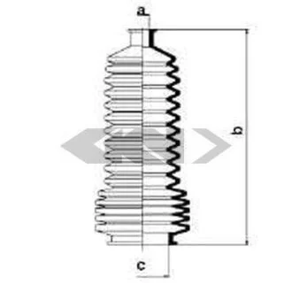 Пильовик рульового механізма SPIDAN 83829