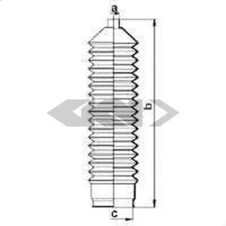 Пильовик рульового механізма SPIDAN 83835