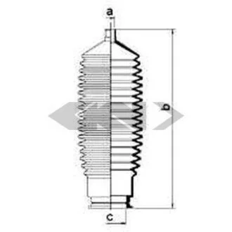 Пильовик рульового механізма SPIDAN 83841