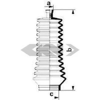 Пильовик рульового механізма SPIDAN 83847