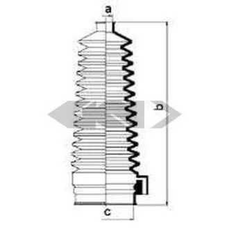 Пильовик рульового механізма SPIDAN 83897