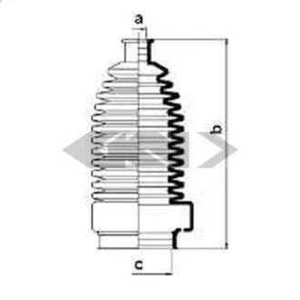Пильовик рульового механізма SPIDAN 83920