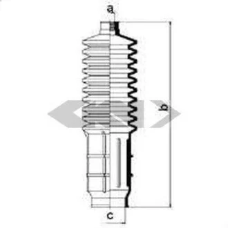 Пильовик рульового механізма SPIDAN 83927