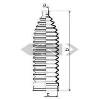 Пильовик рульового механізма SPIDAN 84021