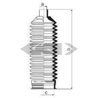 Пильовик рульового механізма SPIDAN 84034