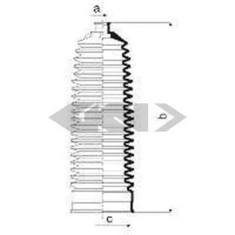 Пыльник, рулевое управление SPIDAN 84040