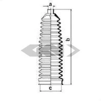Пильовик рульового механізма SPIDAN 84069