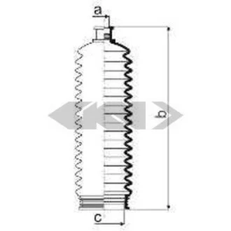 Пильовик рульового механізма SPIDAN 84070