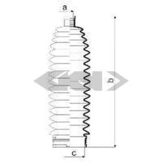 Пильовик рульового механізма SPIDAN 84073