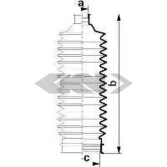Пильовик рульового механізма SPIDAN 84090
