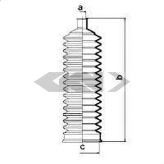 Пильовик, рульове управління SPIDAN 84096