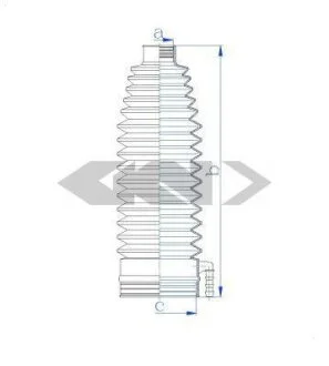 Пильовик рульового механізма SPIDAN 84104