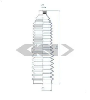 Пильовик рульового механізма SPIDAN 84111