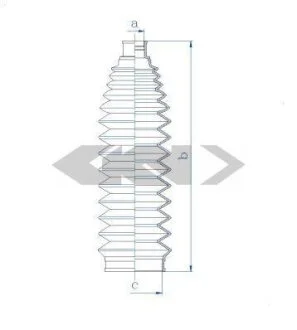 Пильовик рульового механізма SPIDAN 84125