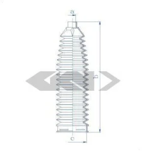 Пильовик рульового механізма SPIDAN 84126