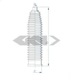 Комплект пылника, рулевое управление SPIDAN 84131