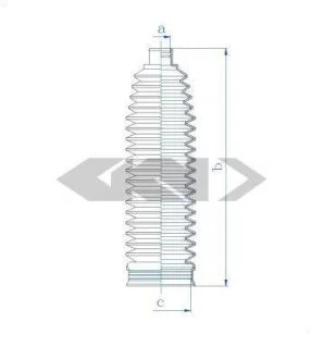 Комплект пылника, рулевое управление SPIDAN 84133